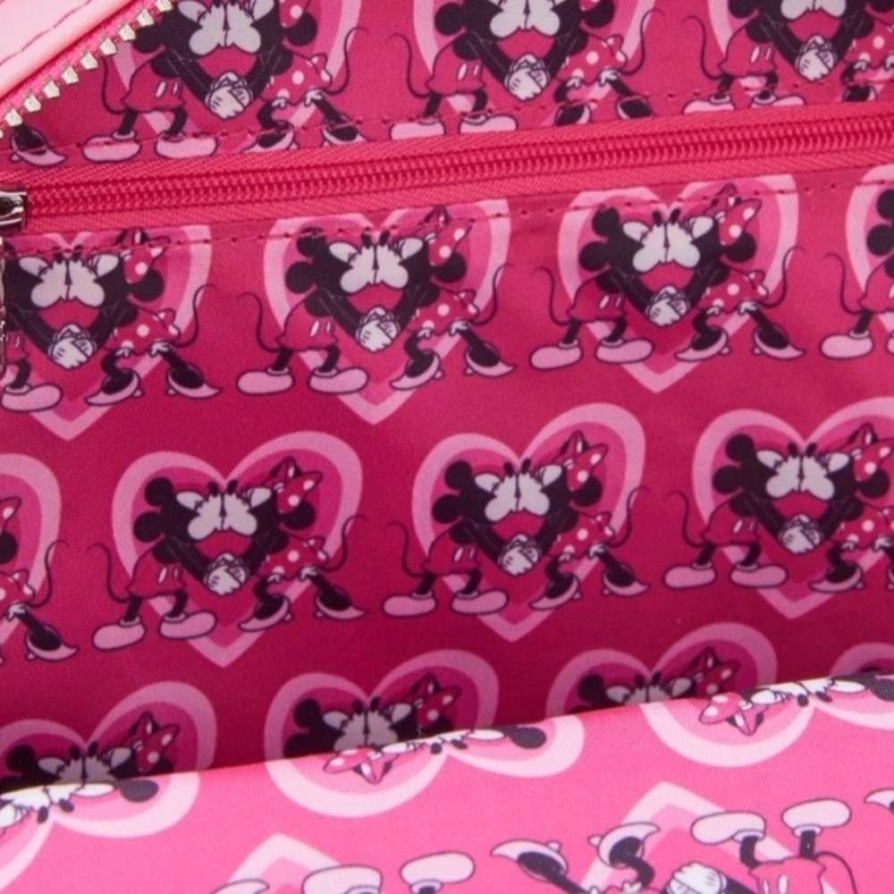 Loungefly Disney Mickey & Minnie Heart Mini Backpack BoxLunch Exclusive NWT - Picture 7 of 8